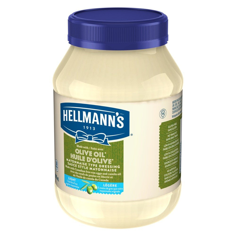Hellmann's Light Olive Oil Mayonnaise, 890mL/30oz., {Imported from Canada}